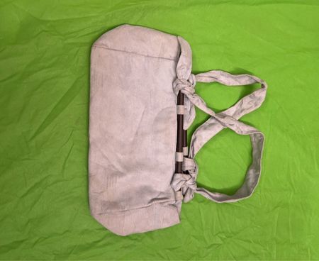 Leichte blaue Canvas-Tasche mit Trägern