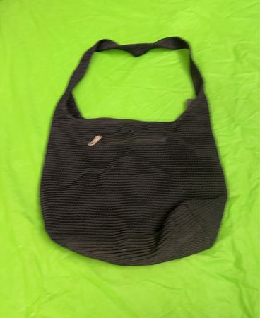 ECKL Black Knit Shoulder Bag