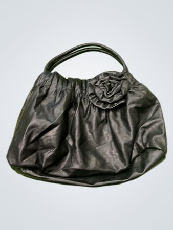 American Eagle Black Faux Leather Shoulder Bag