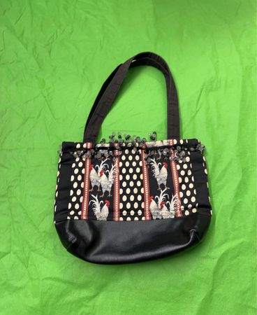 Tote bag mit Hahn-Muster