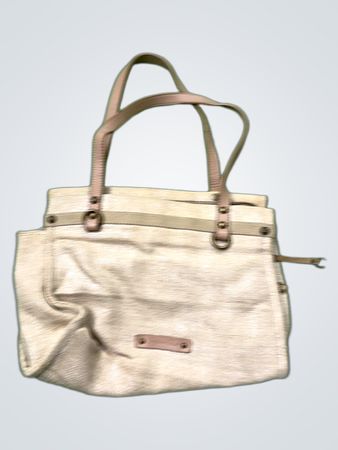 Josephine Rose Beige Woven Tote Bag