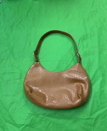 Wild Fable Braune Krokodil Präge Schultertasche