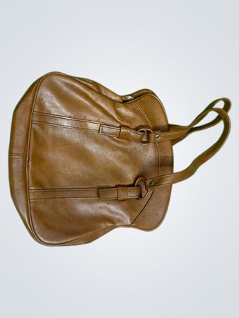 Braune Lederhandtasche