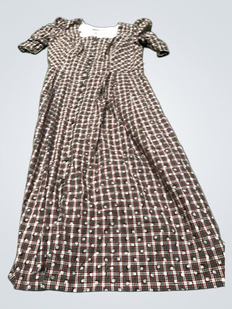 Alpaka Damen Karo Kleid