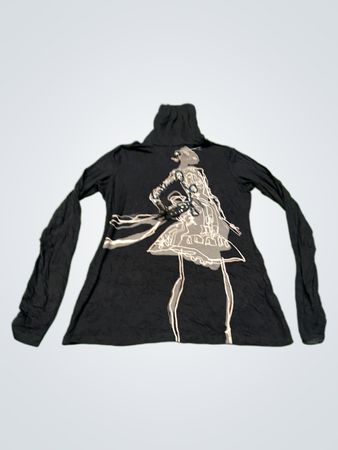Desigual Long-sleeve Graphic Turtleneck