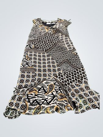 Christine LAURE Patchwork Maxi Kleid