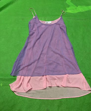 Vintage Vanguard Lila und Pink Durchsichtiger Nachtkleid