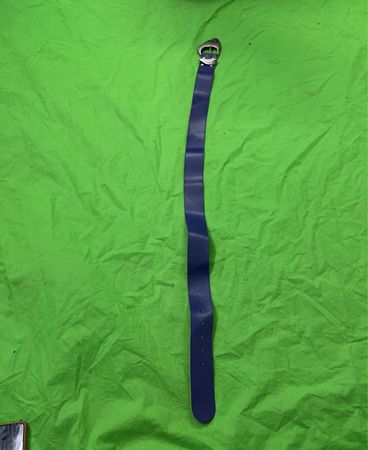 Blauer Ledergürtel