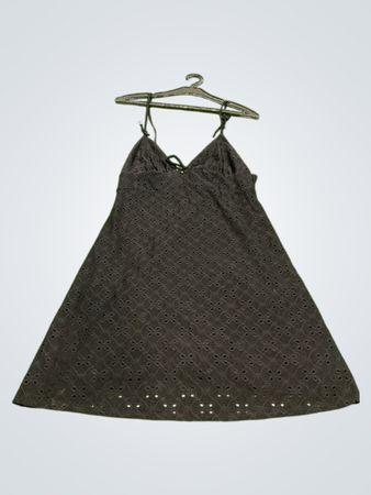 H&M Divided Schwarzes Ösen-Minikleid