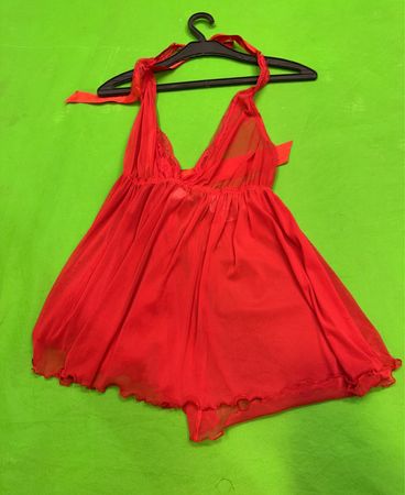 Dreamgirl Red Halter Babydoll Lingerie