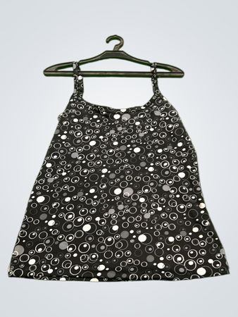 X-Mail Damen Schwarz-weißes Kreis-Muster Tanktop