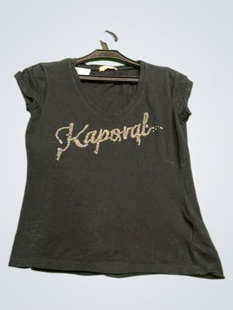 Kaporal5 Black V-Neck T-Shirt