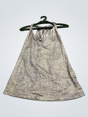 Morgan Morgane Toi Metallic Halter Top