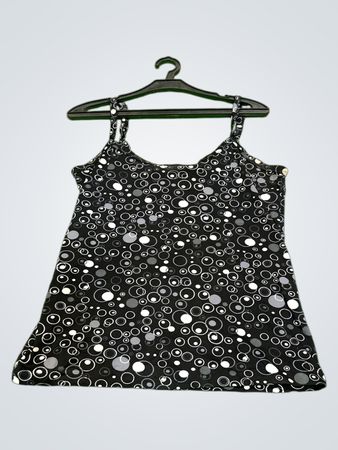 X-Mail Damen Schwarzes Tanktop mit Kreisdesign