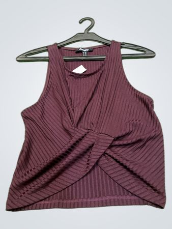 Jennyfer Rippstrick Twist Front Tank Top