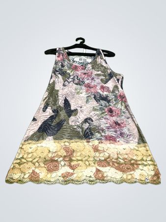 Key Largo ärmelloses Kleid mit floraler Spitzenborte