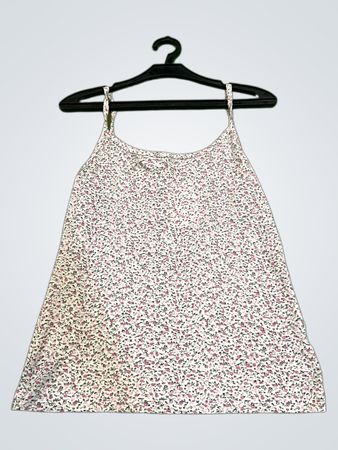 Weißes Blumenmuster Camisole Top