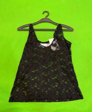 Vintage Vanguard Schwarzes Spitze-Top