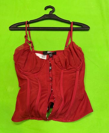 EGO Rotes Korsett-Top