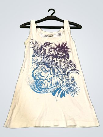 Esprit White Graphic Tankkleid