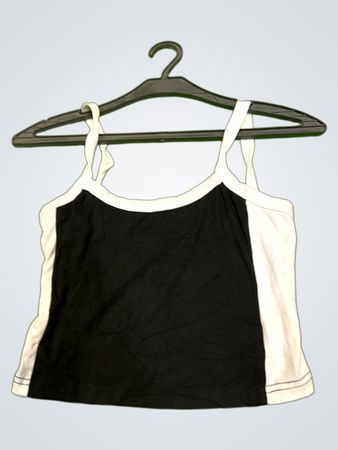 Vintage Vanguard Schwarz-Weiß Tanktop