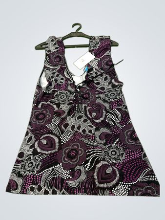 Coolwater Damen Ärmelloses Blumenmusterkleid