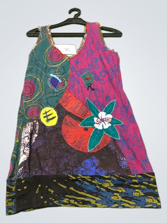 Derek Heart Patchwork Kleid