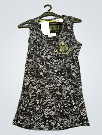 Rockhouse Cupcake Print Ärmelloses Mini-Kleid