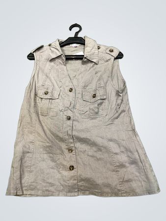 PATRICE BREAL Ärmelloses Button-Up Hemd