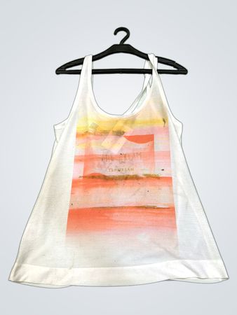 Promod Weißes Grafisches Tanktop