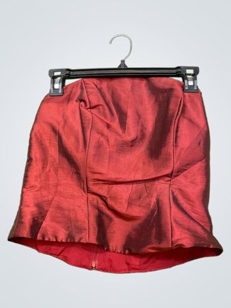 Rotes bandeau Korsett-Top