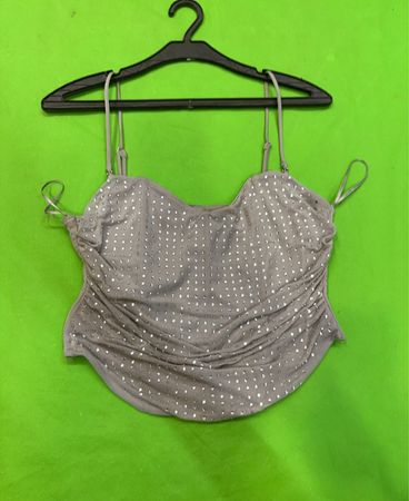 Gerüschtes Strass-Korsetthöcker