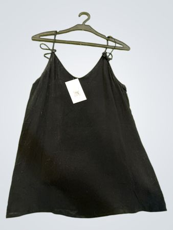 SELECTED FEMME Schwarzes Spaghetti-Top Größe 36