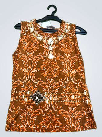 TAIFUN COLLECTION Ärmelloses Top mit aufwändigem Muster