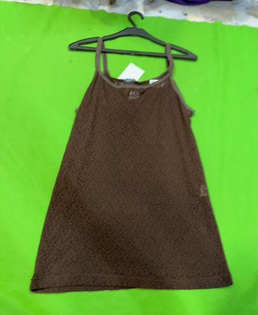 Ulla Popken Braunes Spitzen-Top