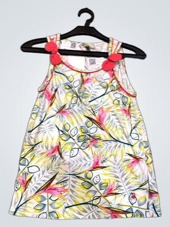 United Colors of Benetton Mädchen Kleid mit Blumenmuster