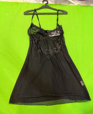 Schwarze Spitze Chemise