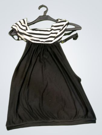 MOKINGTOP Schwarz-weiß gestreift Oberteil