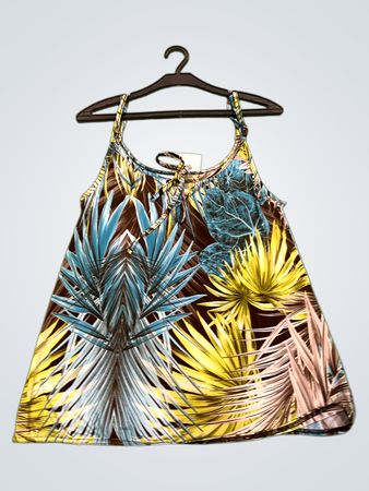 Tanktop mit tropischem Druck