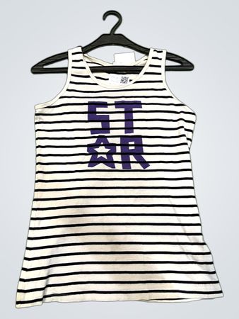 KIDOPPIANO Gestreiftes Tanktop mit STAR-Grafik