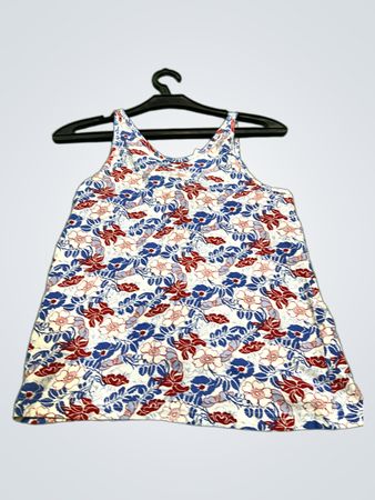 Lebendiges Blumenmuster Tanktop