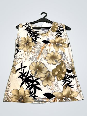 Ärmelloses Kleid mit Blumenmuster