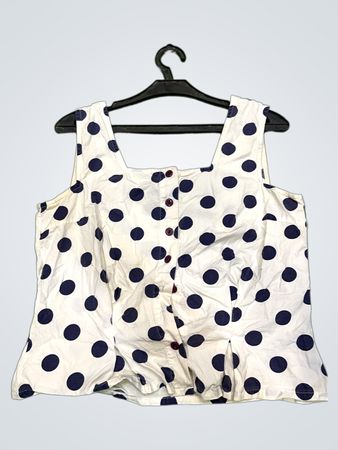 Bilytis Polka Dot Ärmelloses Top