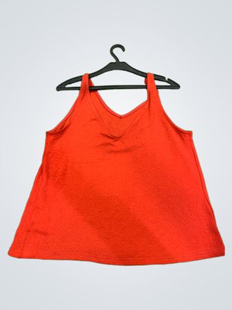 Mango Basics Orange strukturiertes Tanktop