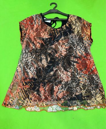 Durchsichtige Druckbluse