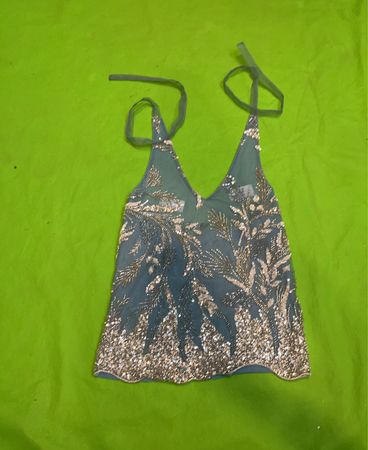 Upcycled Sequin Embellished Camisole