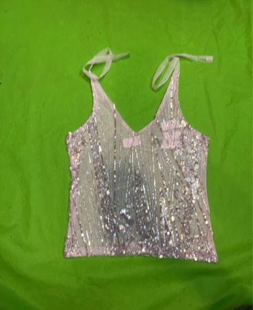 Upcycled Sequin Cami Top