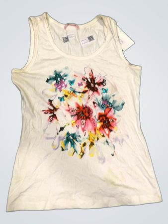 BASLER Damen Weißes Floral Top