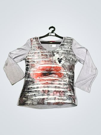 DPM By Depech Mod Damen Grafikdruck Langarmshirt
