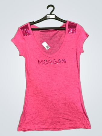 Morgan Pink Sequin T-Shirt